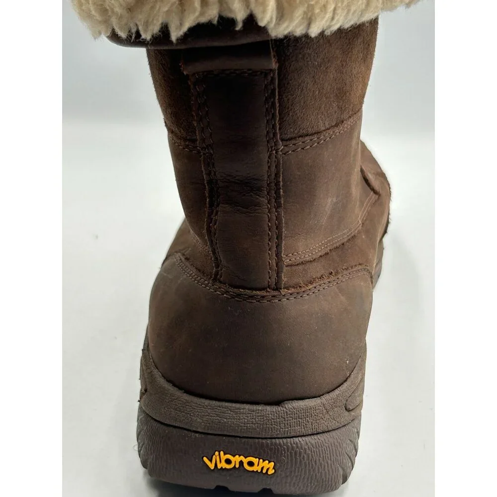 UGG Men's Brown Leather Adirondack lll Distressed Sheepskin Boots Size 10.5 3198 - Picture 14 of 16